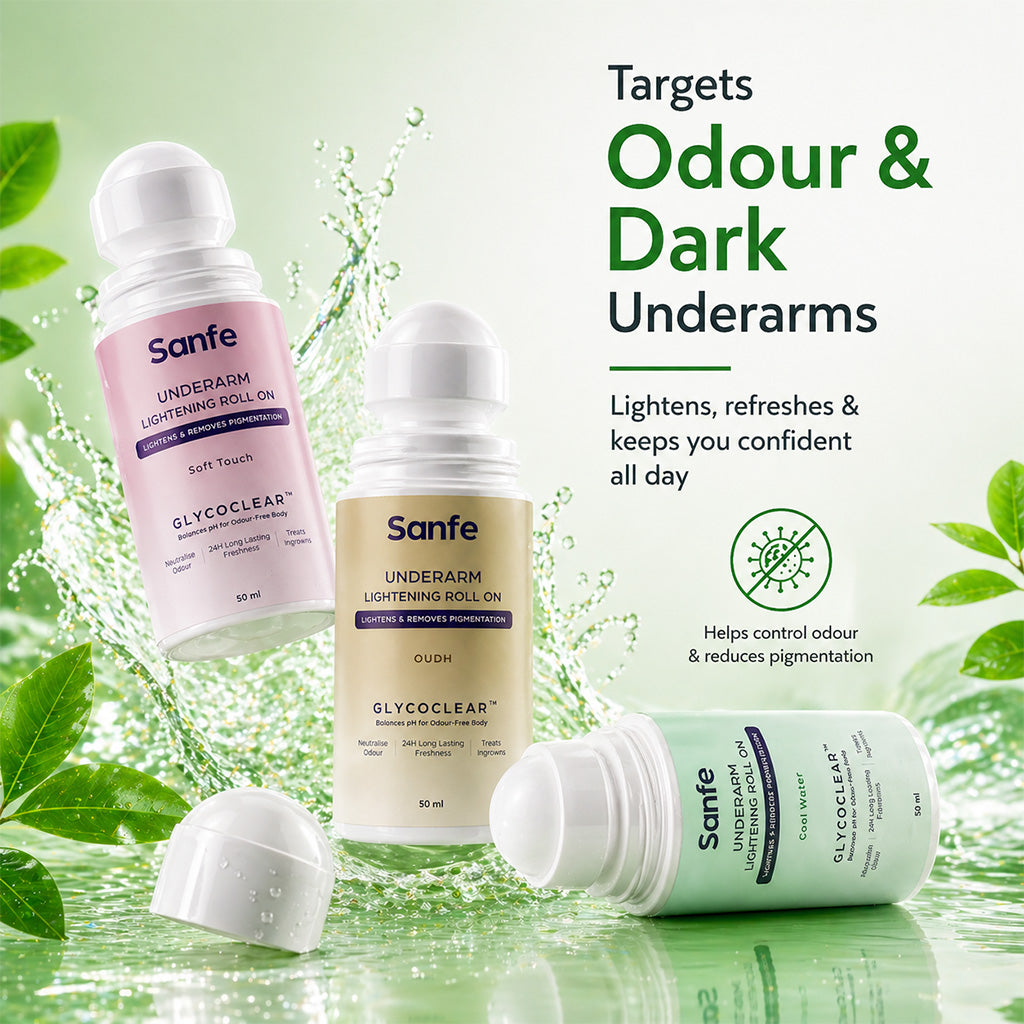 Sanfe Underarm Lightening Roll On For Women - Soft Touch