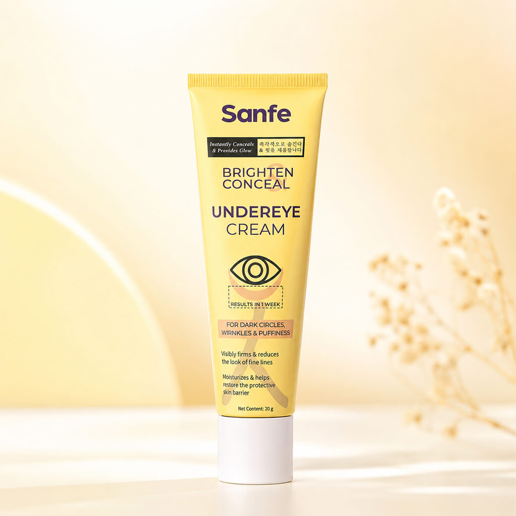 Sanfe Brighten & Conceal Undereye Cream | For dark Circles, wrinkles & Puffiness - 20g
