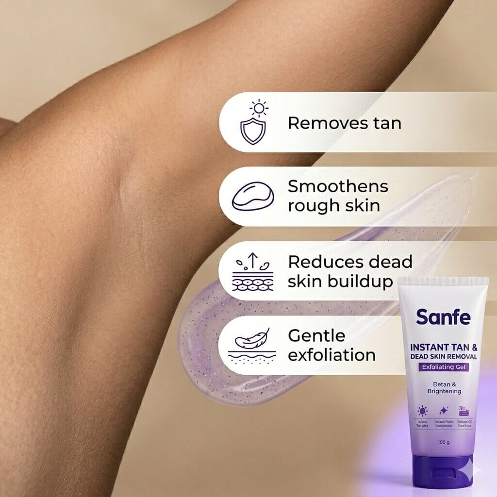 Sanfe Instant Tan & Dead Skin Removal Exfoliating Gel